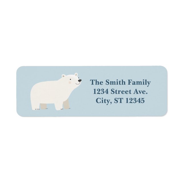 We Can Bearly Wait Baby Shower | Polar Bear (Front)
