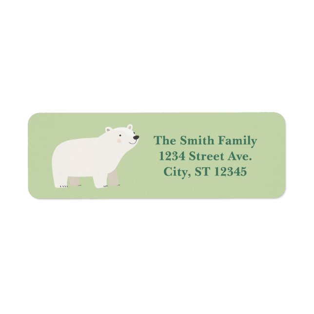 We Can Bearly Wait Baby Shower | Polar Bear (Front)