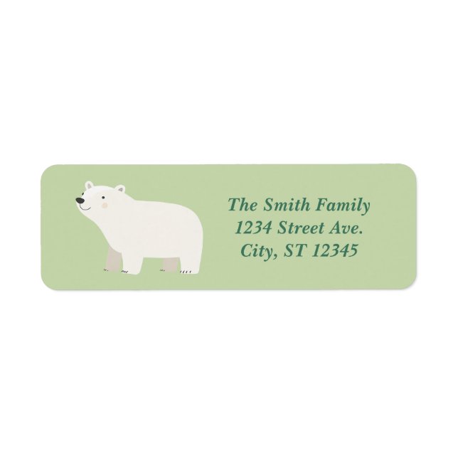 We Can Bearly Wait Baby Shower | Polar Bear (Front)