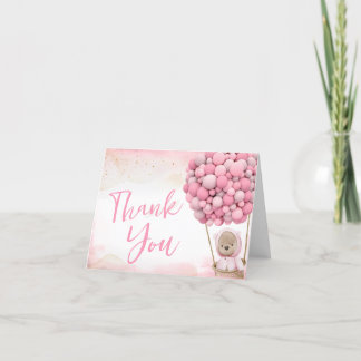 We Can Bearly Wait Baby Shower Thank You Card 