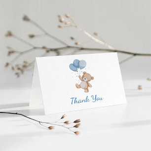 We Can Bearly Wait Baby Shower Thank You Card