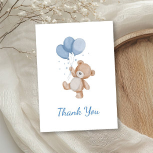 We Can Bearly Wait Baby Shower Thank You Card