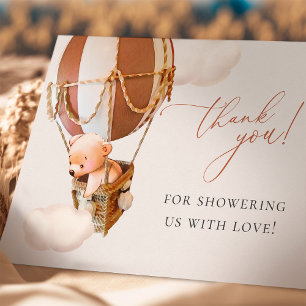 We Can Bearly Wait! Baby Shower Thank You Card