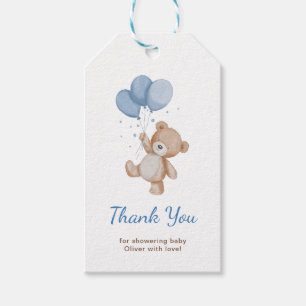 We Can Bearly Wait Baby Shower Thank You Gift Tags