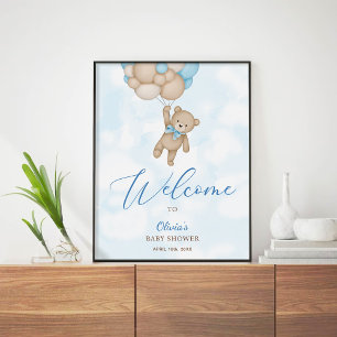 We Can Bearly Wait Baby Shower Welcome Sign