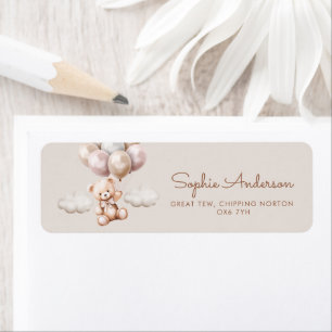 We Can Bearly Wait  Bear With Balloons Baby Shower