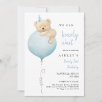We Can Bearly Wait Beary First 1st Birthday