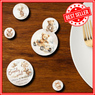 We Can Bearly Wait Boho Baby Shower Table Confetti