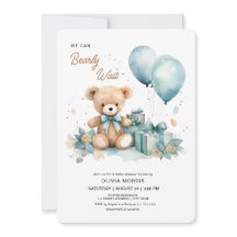 We Can Bearly Wait Boy Baby Shower