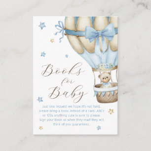 We Can Bearly Wait Boy Books for Baby Enclosure Card