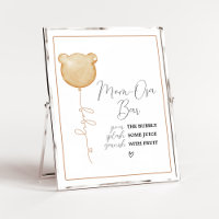 We Can Bearly Wait Brown Balloon Baby Mom Osa Bar