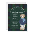 We can bearly wait classic plaid baby shower