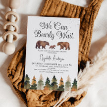 We Can Bearly Wait Fall Bear Baby Shower