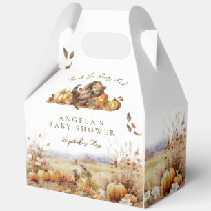We Can Bearly Wait Fall Forest Baby Shower Favor Box