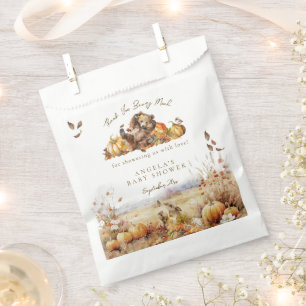We Can Bearly Wait Fall Forest Baby Shower Favour Bag