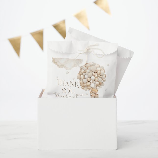 We Can Bearly wait Gender Neutral Baby Shower Favour Bag (Party)