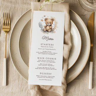 We Can Bearly Wait Gender Neutral Baby Shower Menu