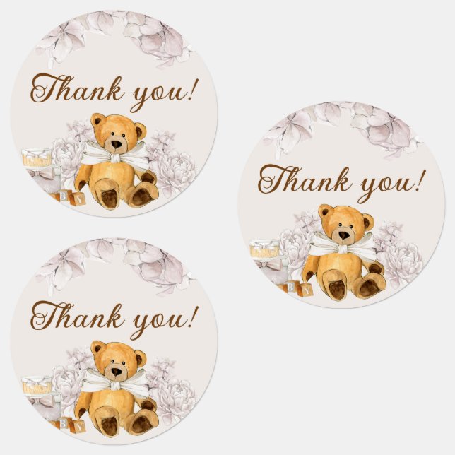 We Can Bearly Wait Gender Neutral Thank You (Group)