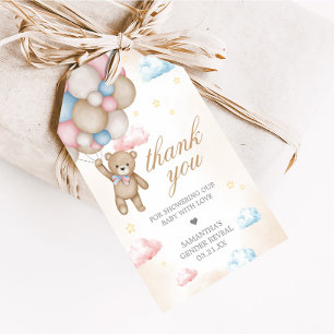 We Can Bearly Wait Gender Reveal Favor Tags