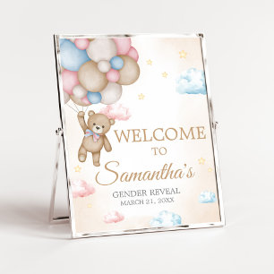 We Can Bearly Wait Gender Reveal Welcome Sign