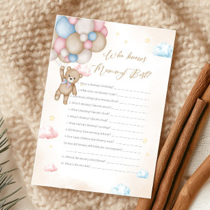 We Can Bearly Wait Gender Reveal Who knows Game