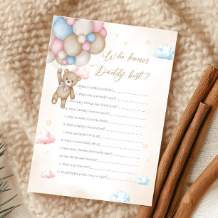 We Can Bearly Wait Gender Reveal Who knows Game