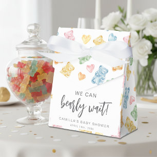 We Can Bearly Wait Gummy Bears Baby Shower Favor Box