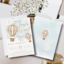 We can Bearly Wait! Hot Air Balloons Baby Shower