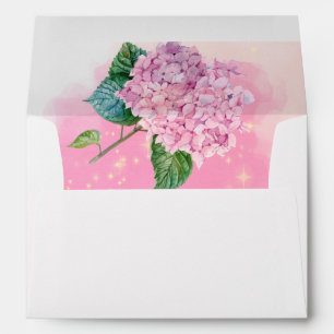 We Can Bearly Wait Hydrangea Balloon 5x7 Envelope