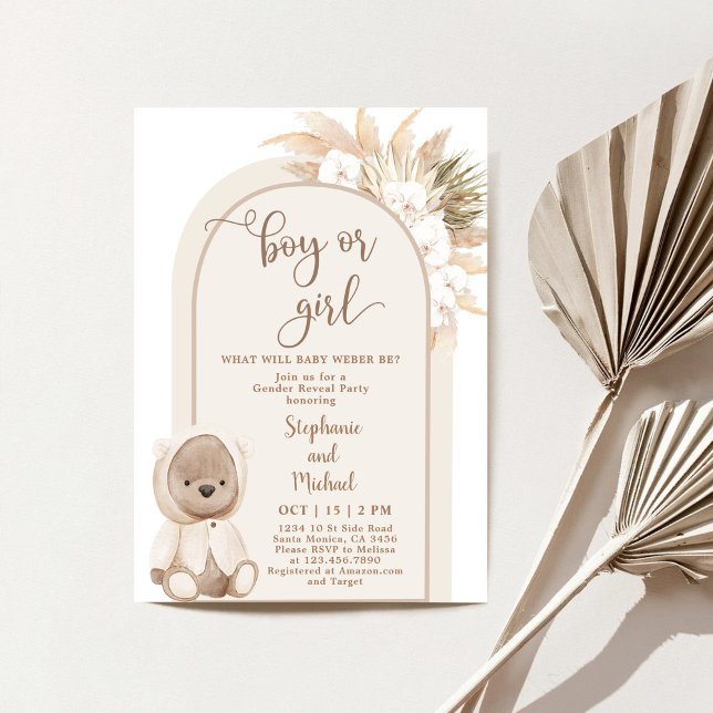 We can bearly wait invitation gender neutral  (Creator Uploaded)