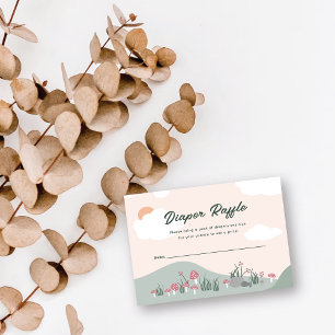 We Can Bearly Wait Mama Bear Diaper Raffle Ticket Enclosure Card