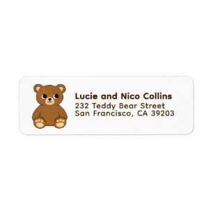 We Can Bearly Wait! Modern Hand Drawn Teddy Bear 