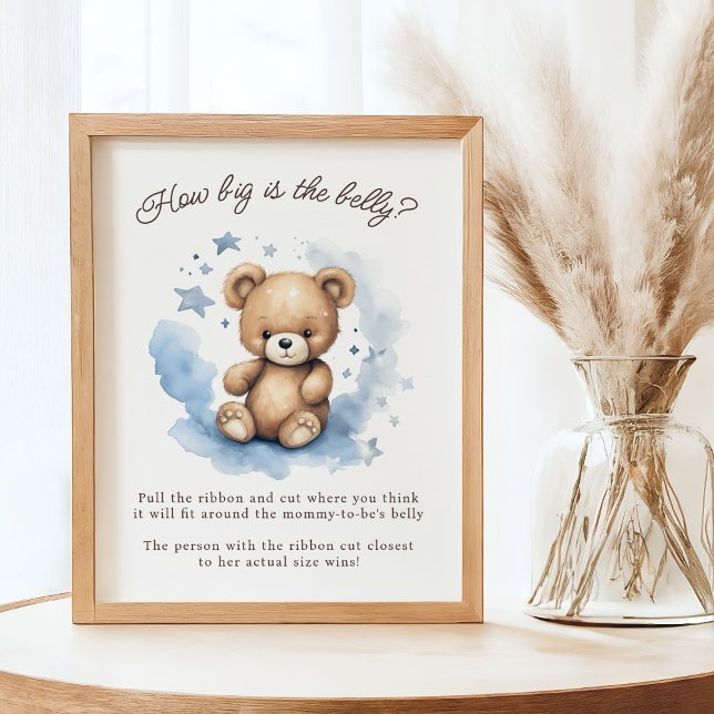 We Can Bearly Wait Pastel Blue Belly Game Poster (Creator Uploaded)