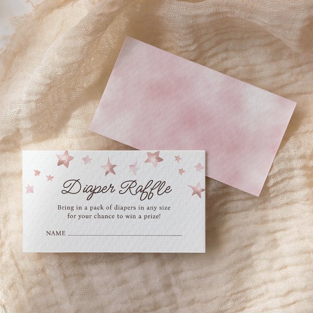 We Can Bearly Wait Pastel Pink Diaper Raffle Enclo Enclosure Card (Creator Uploaded)