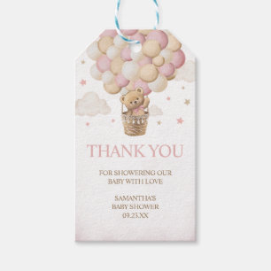 We Can Bearly Wait Pink Bear Favour Tags