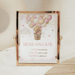 We Can Bearly Wait Pink Bear Mom Osa Bar Poster<br><div class="desc">Make your event special with this Girl Bear Balloon Baby Shower with our cute and lovely printable Mom Osa Bar Sign featuring adorable Hot Air Balloon Baby Shower theme. Download,  personalize,  and create lasting memories with this perfect touch for your joyous celebration!

BS417</div>