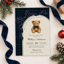 We Can Bearly Wait Polo Teddy Bear Baby Shower