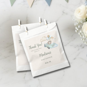 We Can Bearly Wait Teddy Bear Airplane Baby Shower Favour Bag