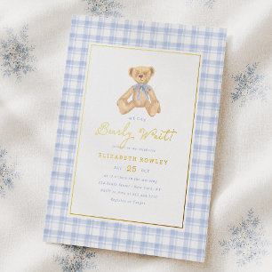 We Can Bearly Wait Vintage Teddy Bear Baby Shower
