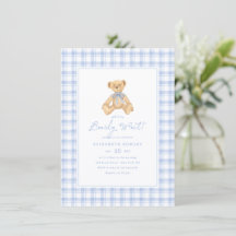 We Can Bearly Wait Vintage Teddy Bear Baby Shower