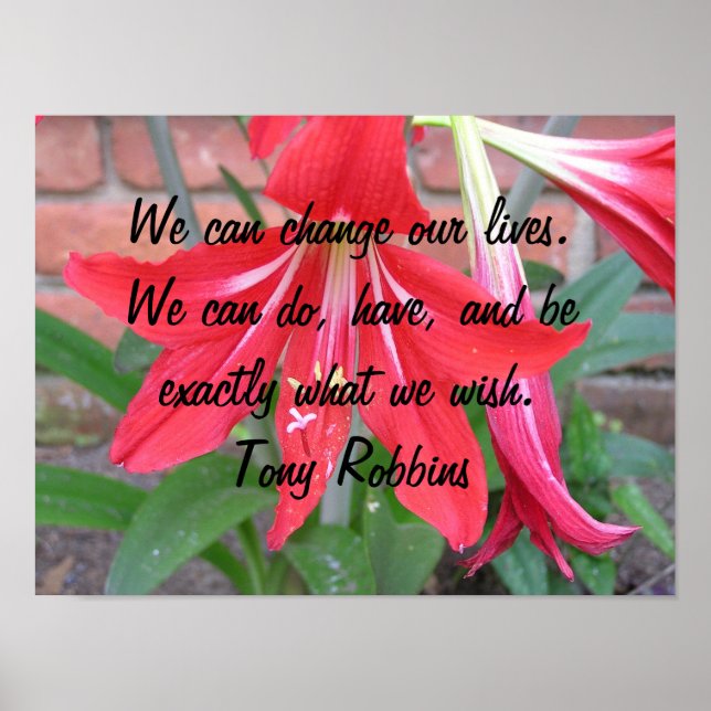 We can change our lives. poster (Front)