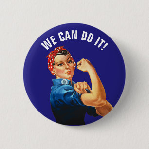 We Can Do It 2 Inch Round Button