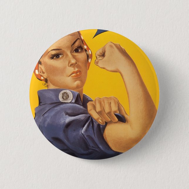 We Can Do It! 2 Inch Round Button (Front)