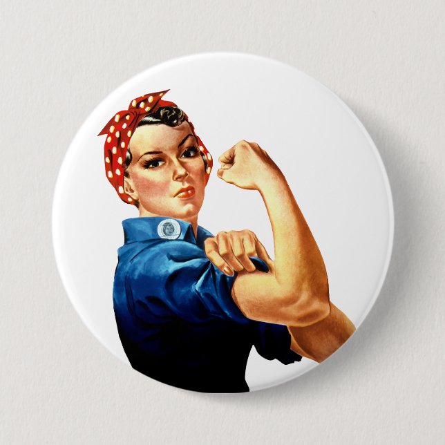 We Can Do It! 3 Inch Round Button (Front)