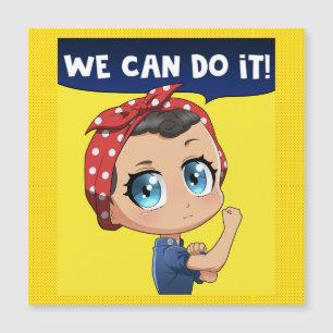 We Can Do It! Anime Rosie the Riveter Chibi Girl