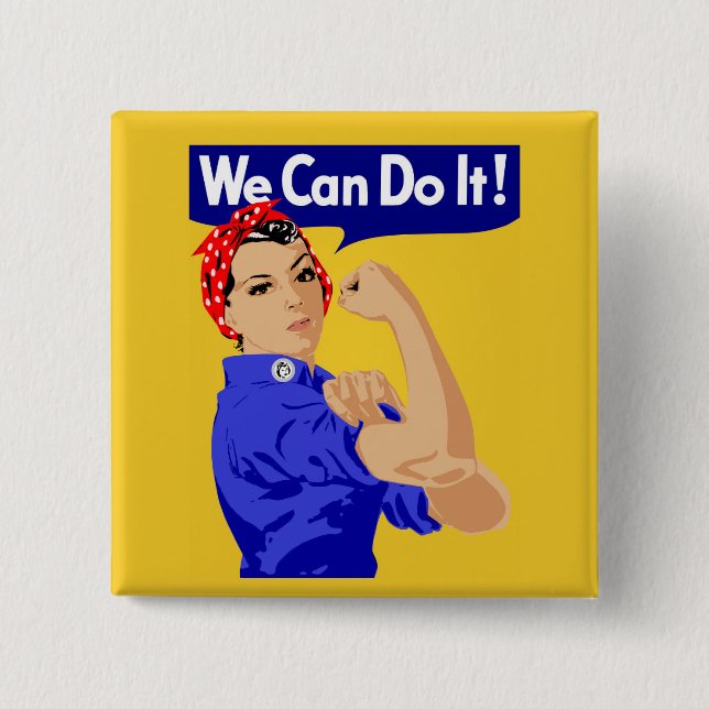 "We Can Do It" Button (Front)
