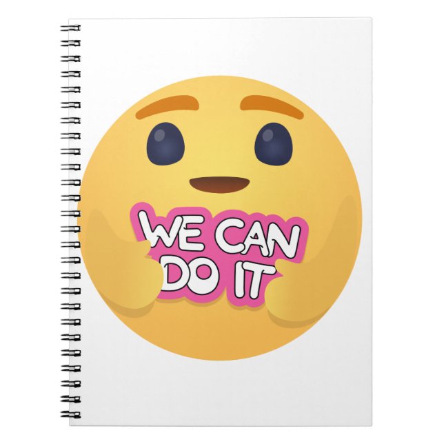 We Can Do It Care Emojis Notebook (Front)