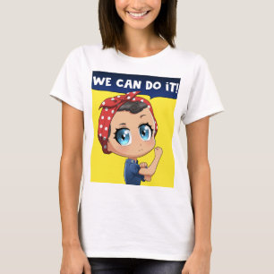 We Can Do It! Chibi Girl Rosie the Riveter T-Shirt