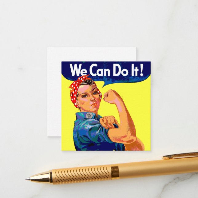 We Can Do It   Enclosure Card (Front/Back In Situ)