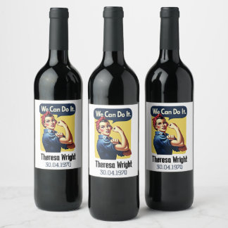 We Can Do It | Famous Feminism  Wine Label